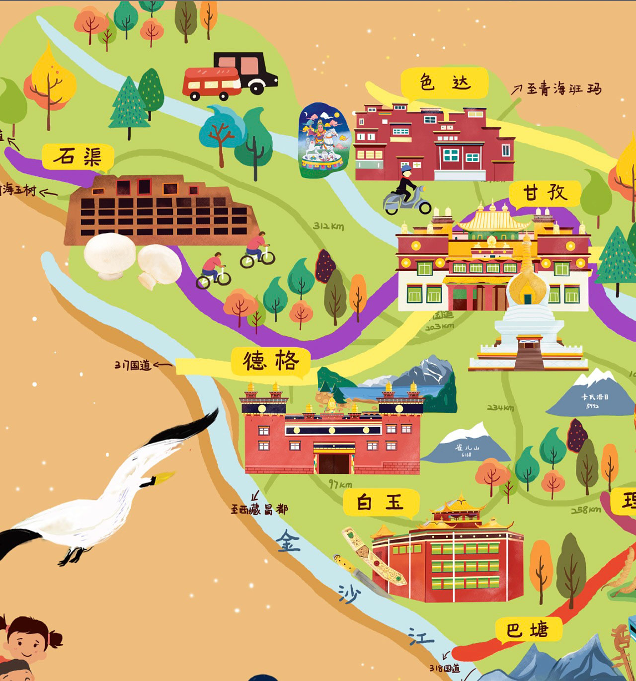 南陵手绘地图景区的文化宝库
